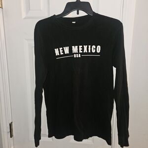 New Mexico USA Black Long Sleeve Shirt